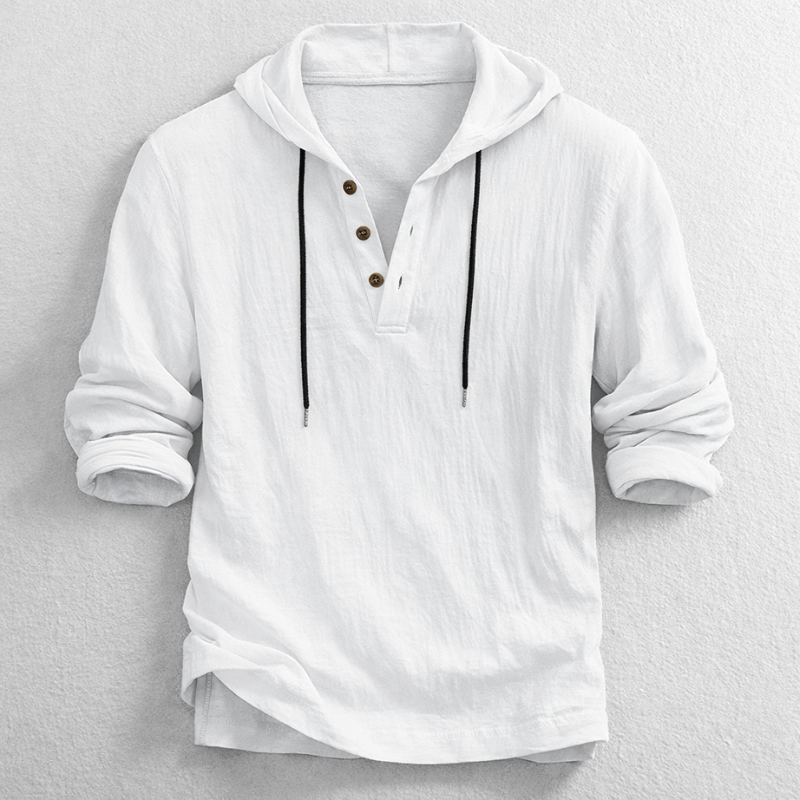 The Riviera Linen Hooded Shirt