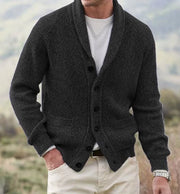 Charcoal Shawl Collar Cardigan