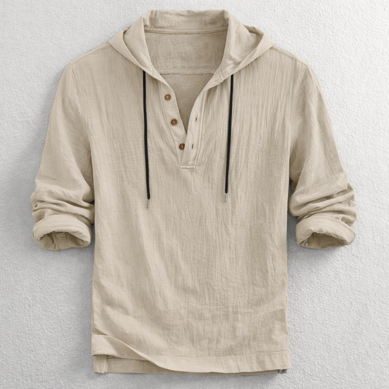 The Riviera Linen Hooded Shirt