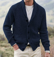 Charcoal Shawl Collar Cardigan