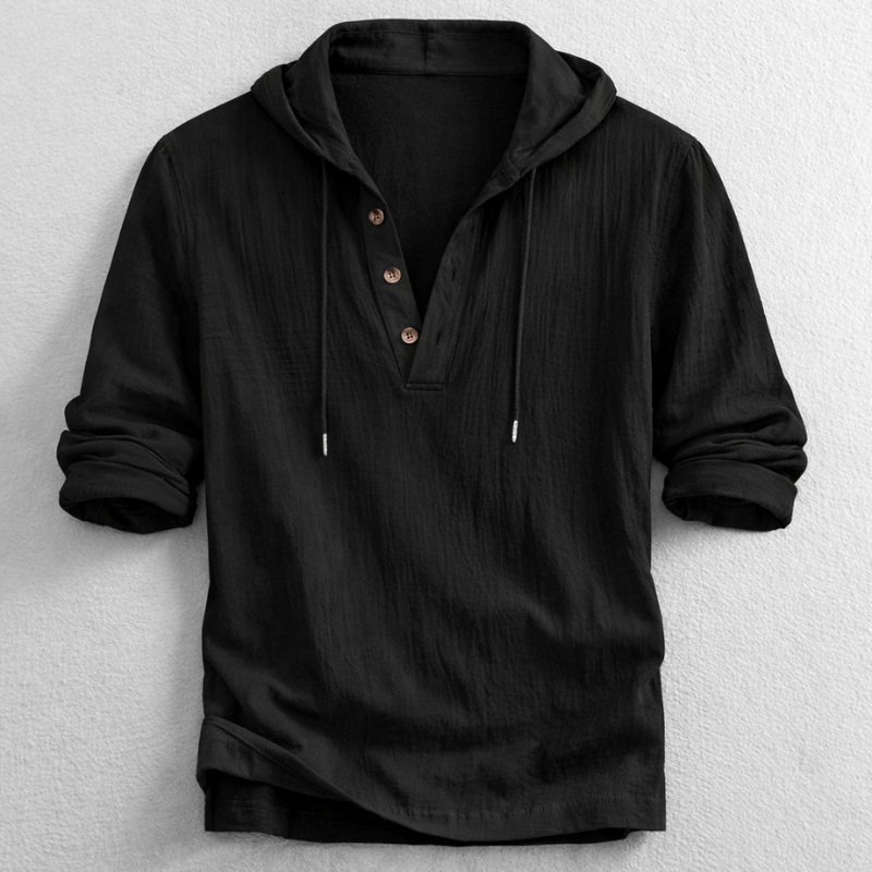The Riviera Linen Hooded Shirt