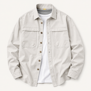 Olive Green Casual Overshirt