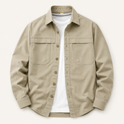 Olive Green Casual Overshirt