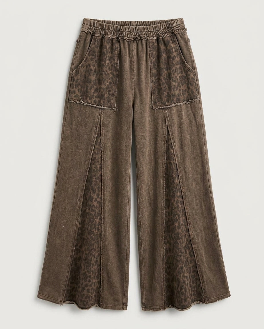 The Savannah Leopard Wide-Leg Pants
