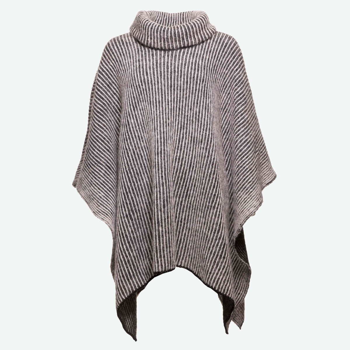 Women’s Oversized Turtleneck Knit Poncho