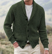Charcoal Shawl Collar Cardigan